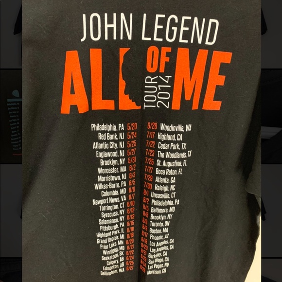 ▪️John Legend “All Of me” Tour Tee (Fits M) - Picture 5 of 5